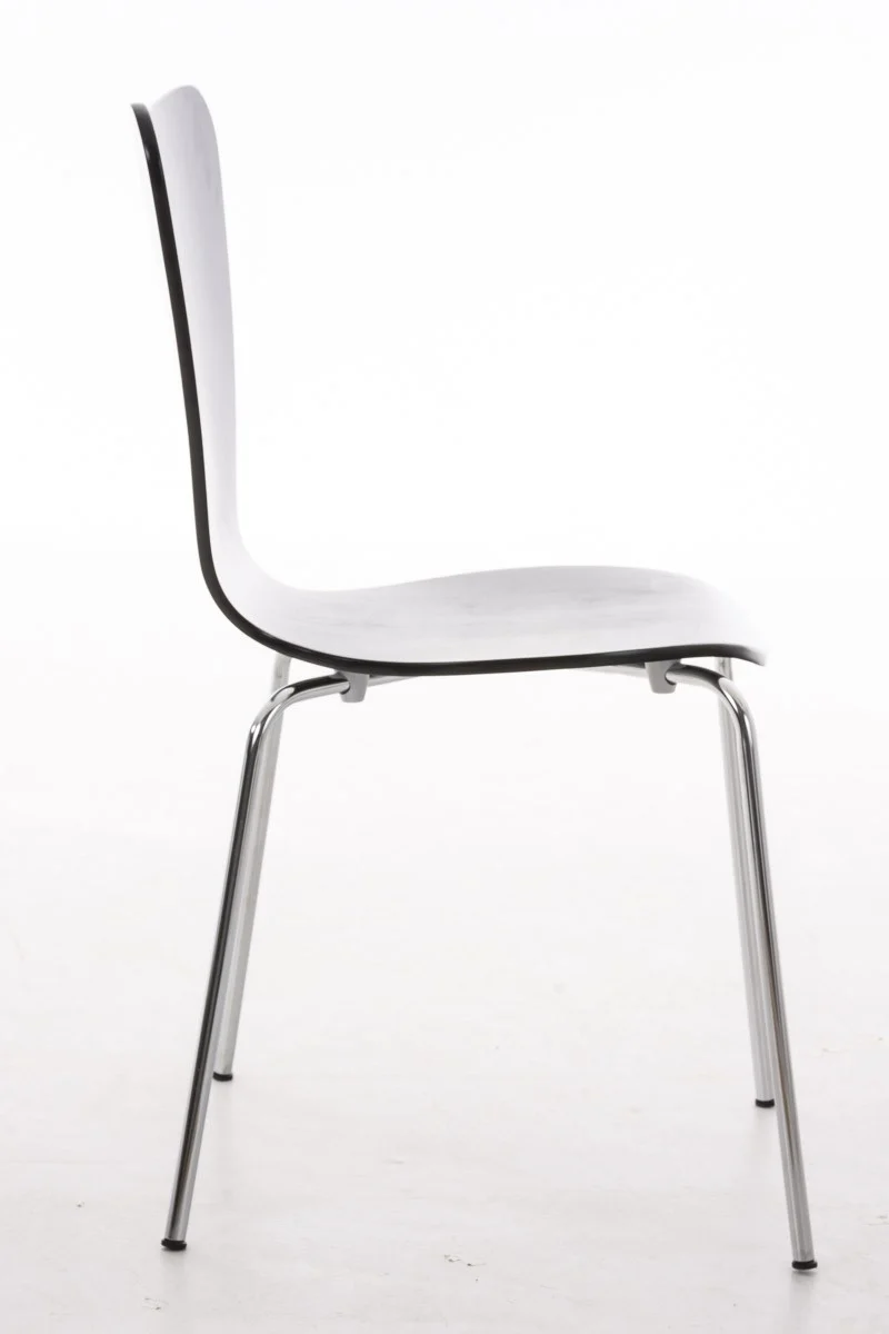Lot de 2 chaises de séjour bureau en bois noir et métal CDS10014