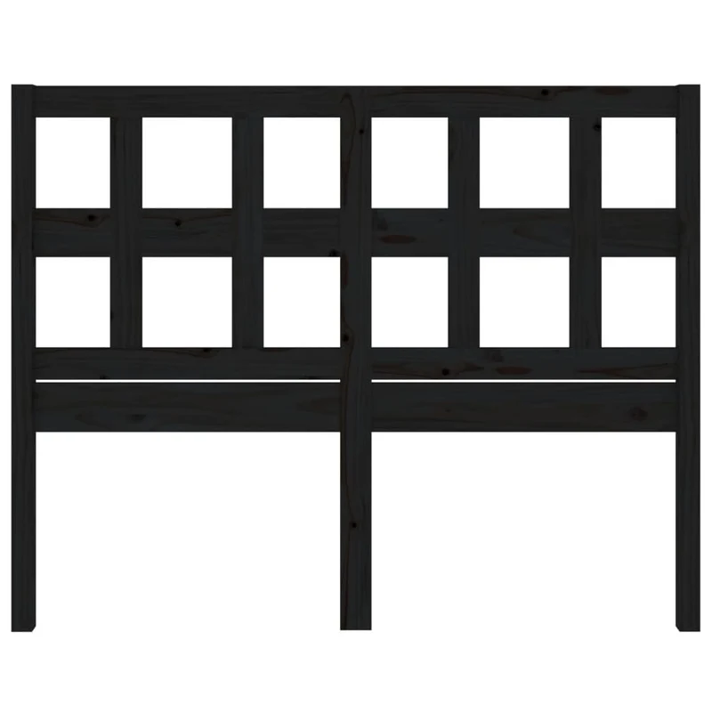 Tête de lit accessoire couchage chambre à coucher meuble 205,5 x 4 x 100 cm bois de pin noir TDL0202153
