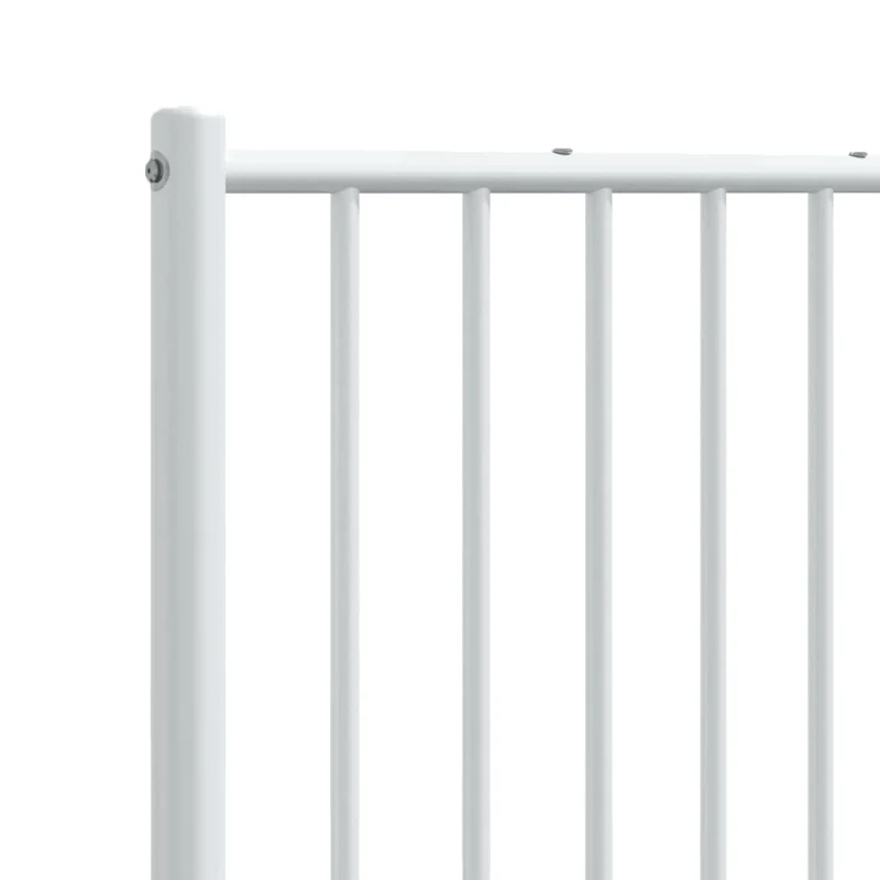 Tête de lit accessoire couchage chambre à coucher meuble 200 cm métal blanc TDL0202463