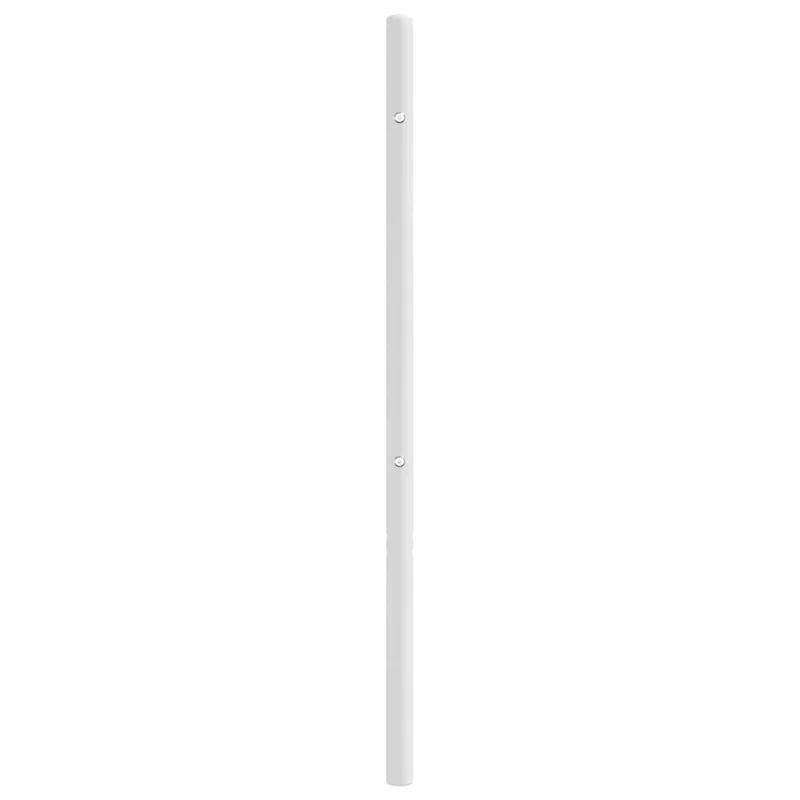 Tête de lit accessoire couchage chambre à coucher meuble 200 cm métal blanc TDL0202462