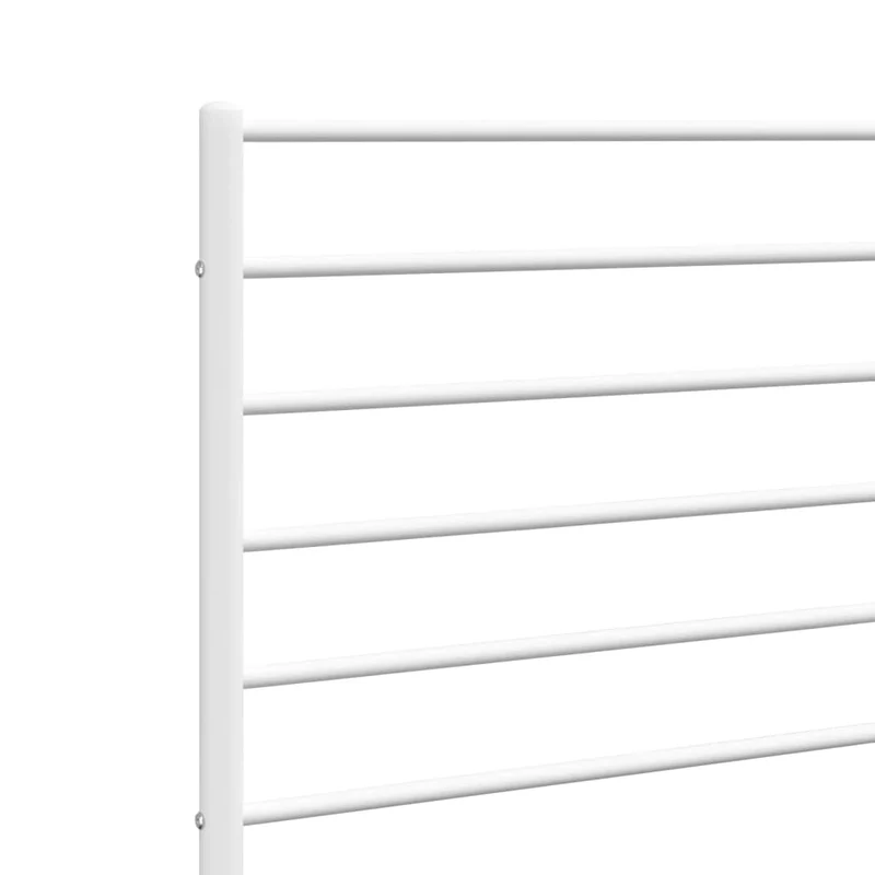 Tête de lit accessoire couchage chambre à coucher meuble 200 cm métal blanc TDL0202462