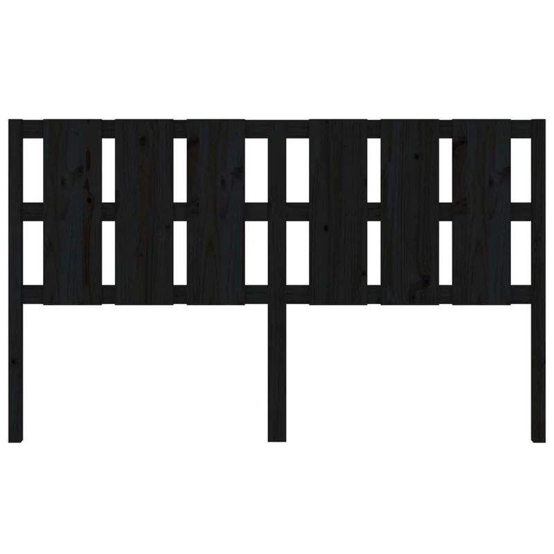 Tête de lit accessoire couchage chambre à coucher meuble 165,5 x 4 x 100 cm bois de pin noir TDL0202227