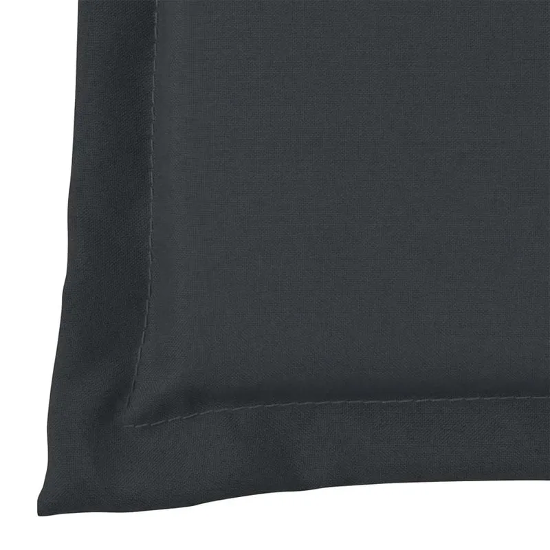 Coussin de banc de jardin en tissu anthracite 150x50x3 cm DEC021552