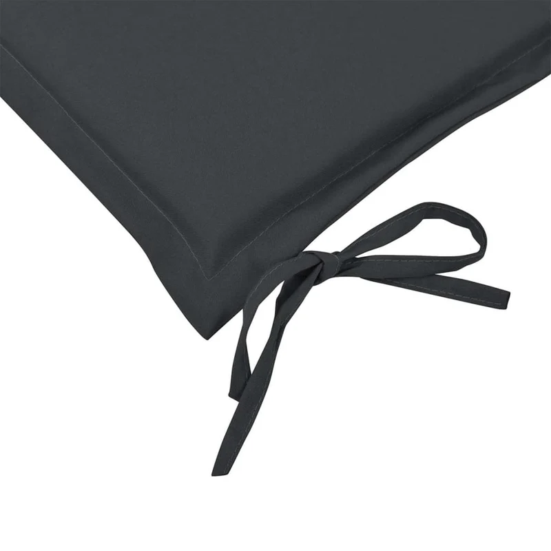 Coussin de banc de jardin en tissu anthracite 150x50x3 cm DEC021552