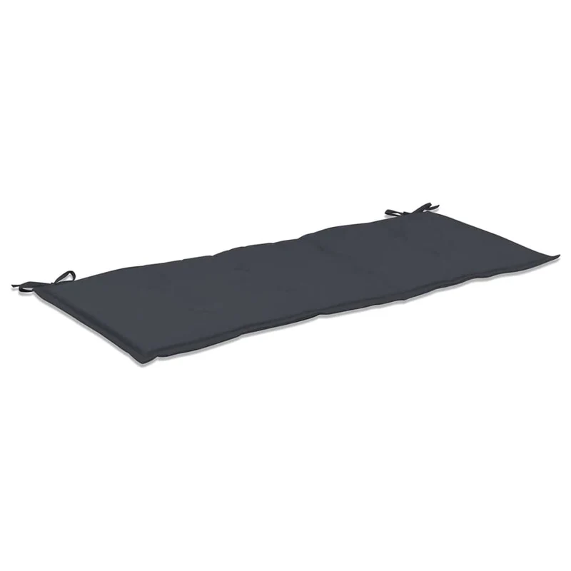 Coussin de banc de jardin en tissu anthracite 120x50x3 cm DEC021551