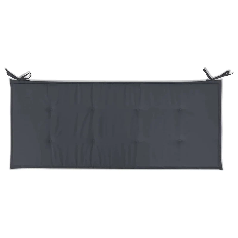 Coussin de banc de jardin en tissu anthracite 120x50x3 cm DEC021551