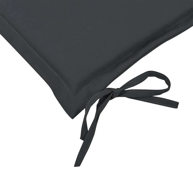 Coussin de banc de jardin en tissu anthracite 120x50x3 cm DEC021551