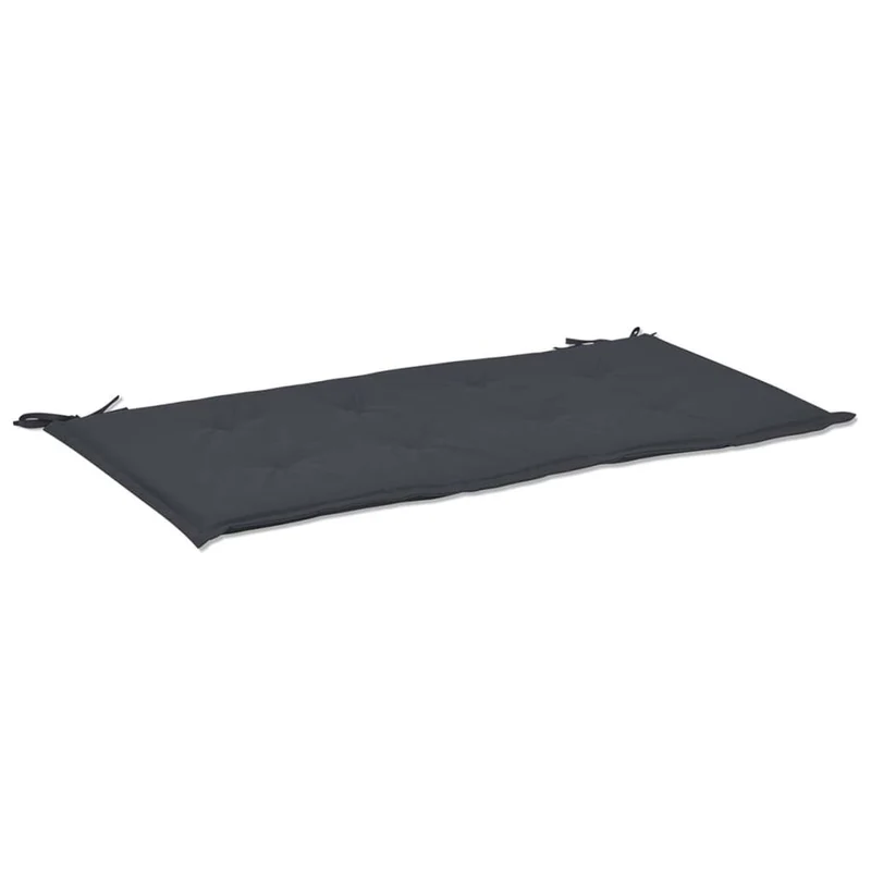 Coussin du banc de jardin en tissu anthracite 100x50x3 cm DEC021550