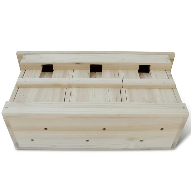 Maison pour oiseaux nichoir pour moineau 44 x 15,5 x 21,5 cm DEC020835