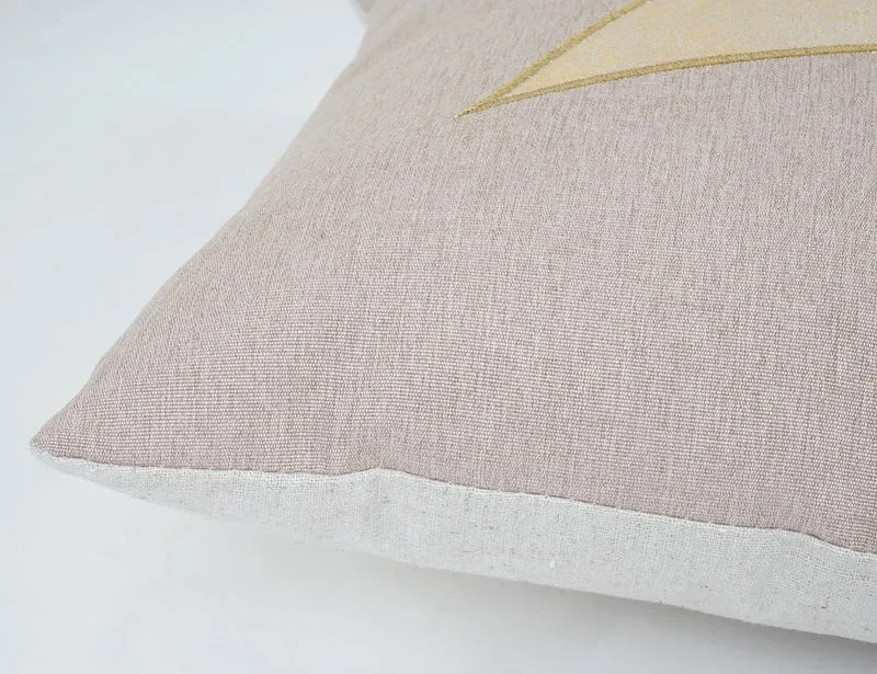 Coussin avec motif étoile effet brillant 45x45 cm déhoussable DEC04080