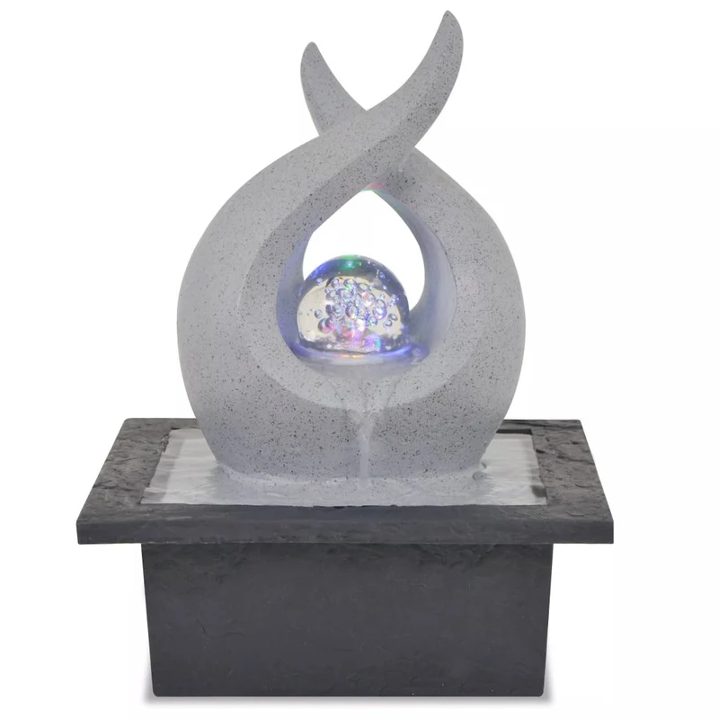 Fontaine d'intérieur avec lampe LED Polyrésine 21,5x19x28 cm DEC020766