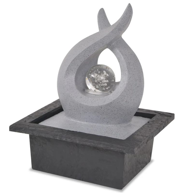Fontaine d'intérieur avec lampe LED Polyrésine 21,5x19x28 cm DEC020766
