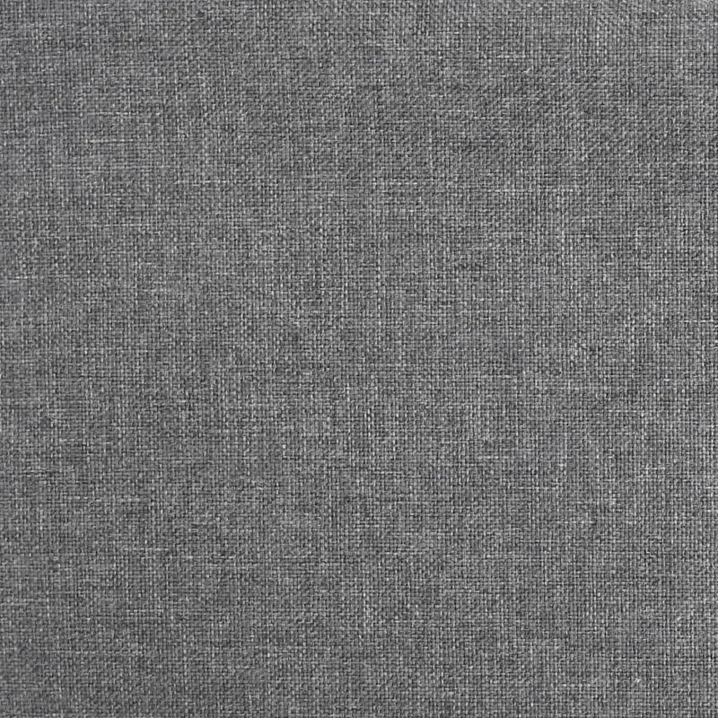 Tabouret de bar x1 chaise haute en tissu gris clair coutures carrées et acier noir DEC029475