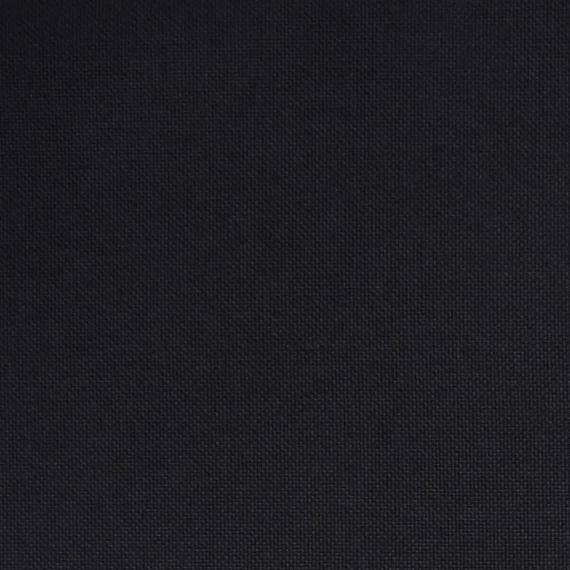 Lot de 2 tabourets de bar chaises hautes en tissu noir avec boutons décoratifs et acier DEC029818