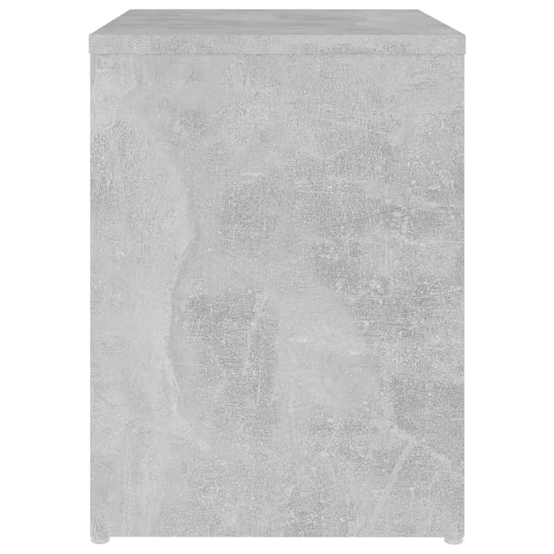 Table de chevet avec étagère 40 x 30 x 40 cm bois d'ingénierie gris DEC033977