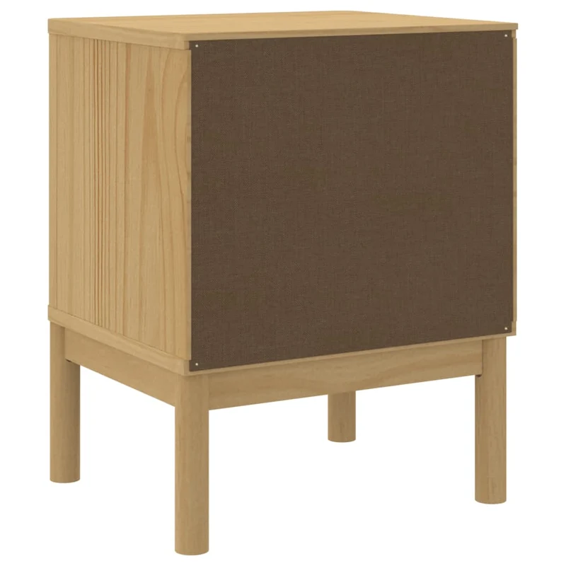 Table de chevet avec deux tiroirs 45 x 39 x 57cm bois de pin massif DEC033914