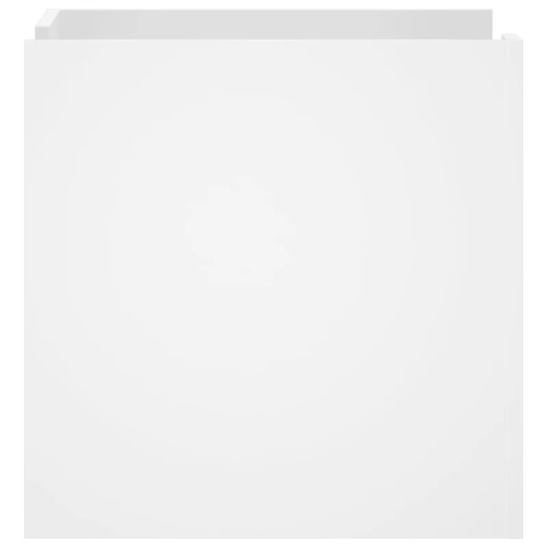 Table de chevet avec 3 étagères ouvert 45 x 50 x 50 cm bois d’ingénierie blanc DEC033407