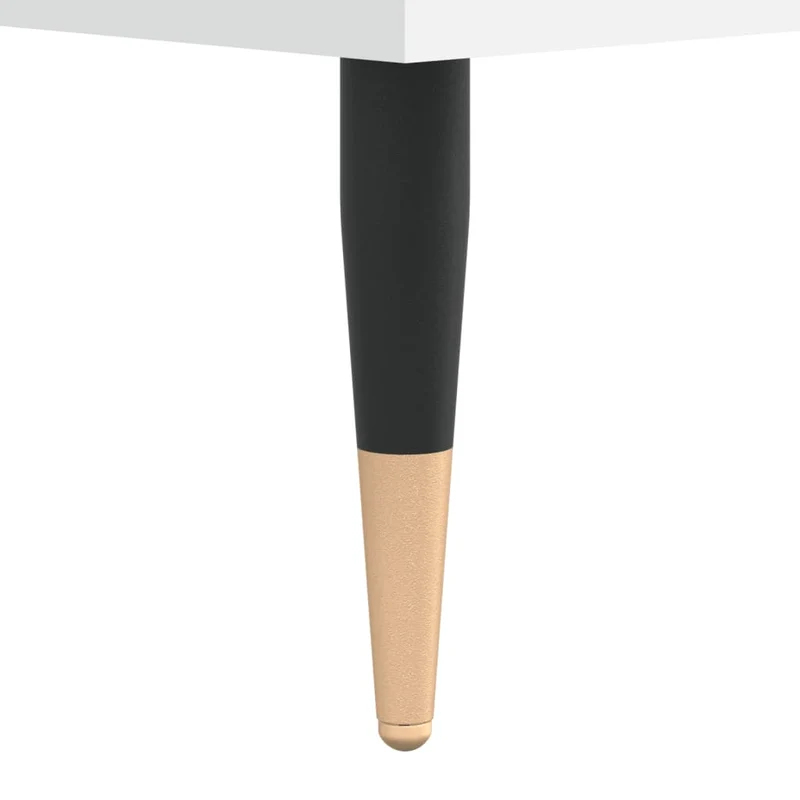 Table de chevet blanc 40 x 35 x 50 cm bois d’ingénierie blanc DEC033369
