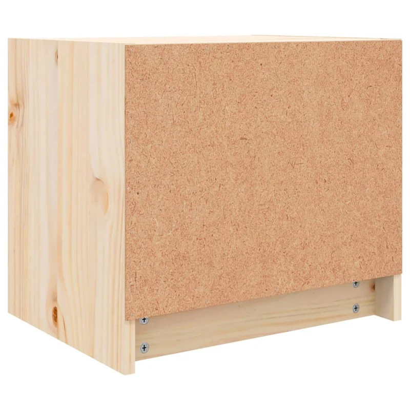 Table de chevet avec deux tiroirs 40 x 31 x 35,5 cm bois de pin massif DEC032953