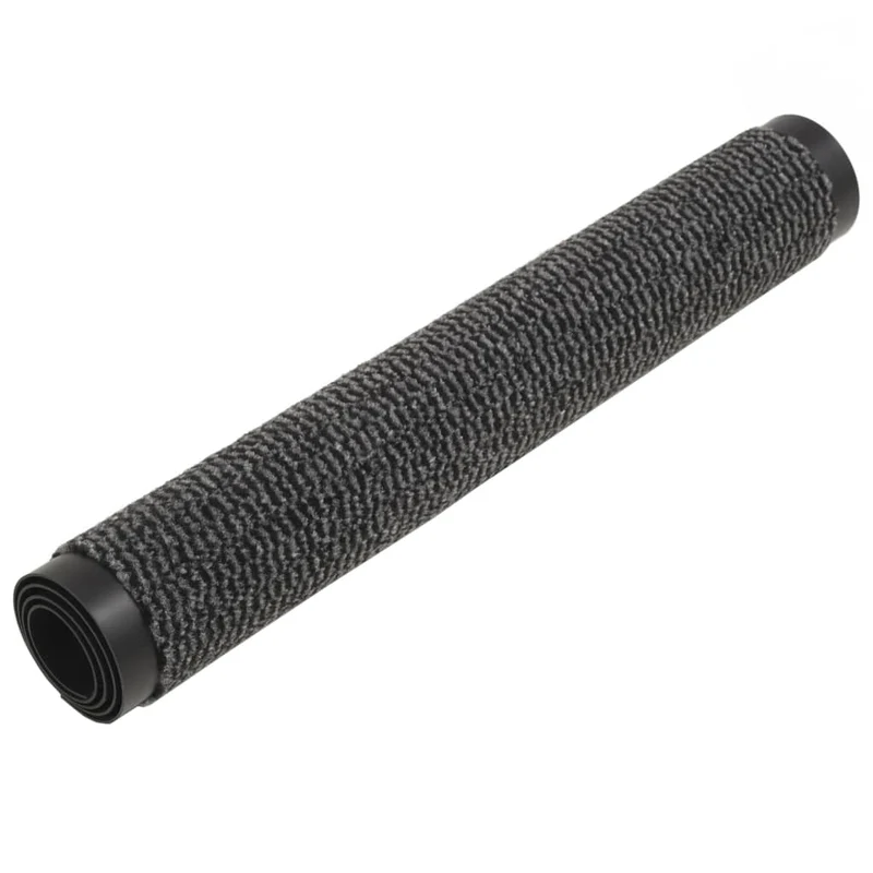 Lot de 2 paillassons rectangulaires 80 x 120 cm Anthracite DEC023161