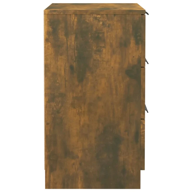 Table de chevet avec 3 tiroirs 40 x 36 x 65 cm bois d'ingénierie marron DEC033607