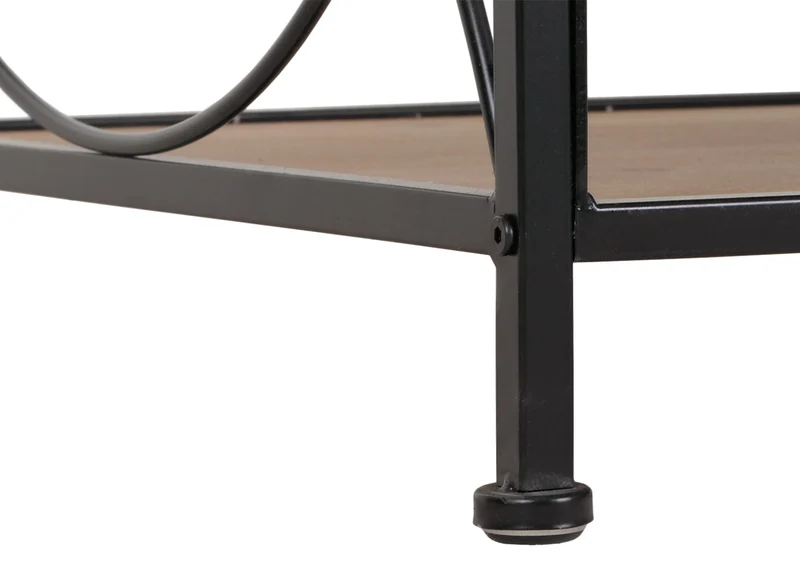 Table basse avec espace de rangement en bois et MDF et fer 51x120x61 cm 04_0008469