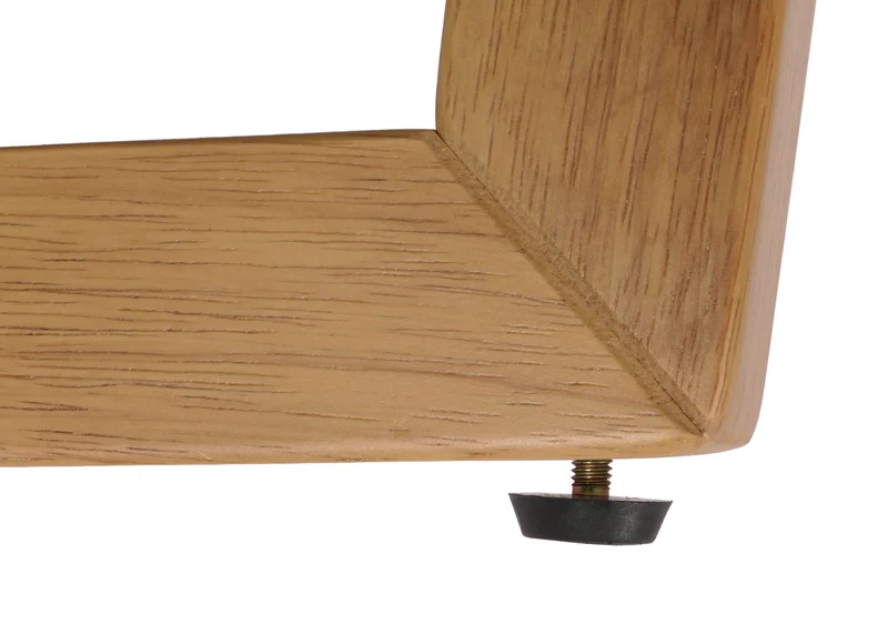 Table basse table d'appoint en bois et HPL diamètre 80 cm aspect marbre/pierre cadre clair 04_0008463