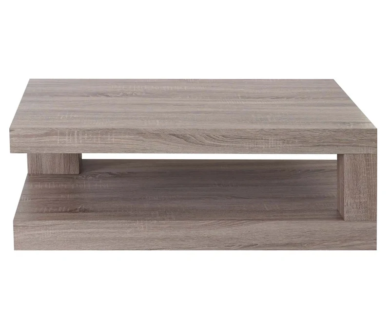 Table basse table de salon 40x110x60 cm MDF aspect chêne foncé 04_0008427