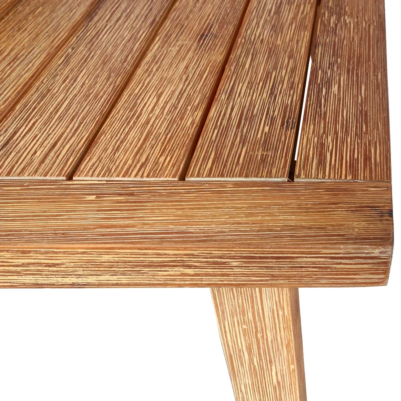 Salon de jardin canapé pour extérieur avec table en bois d'acacia revêtement coussins gris clair 04_0008318
