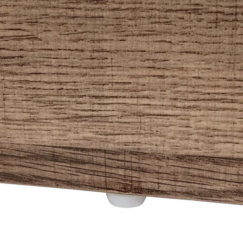 Table basse table d'appoint porte coulissante 6 compartiments de rangement 44x120x60 cm MDF marron 04_0008436