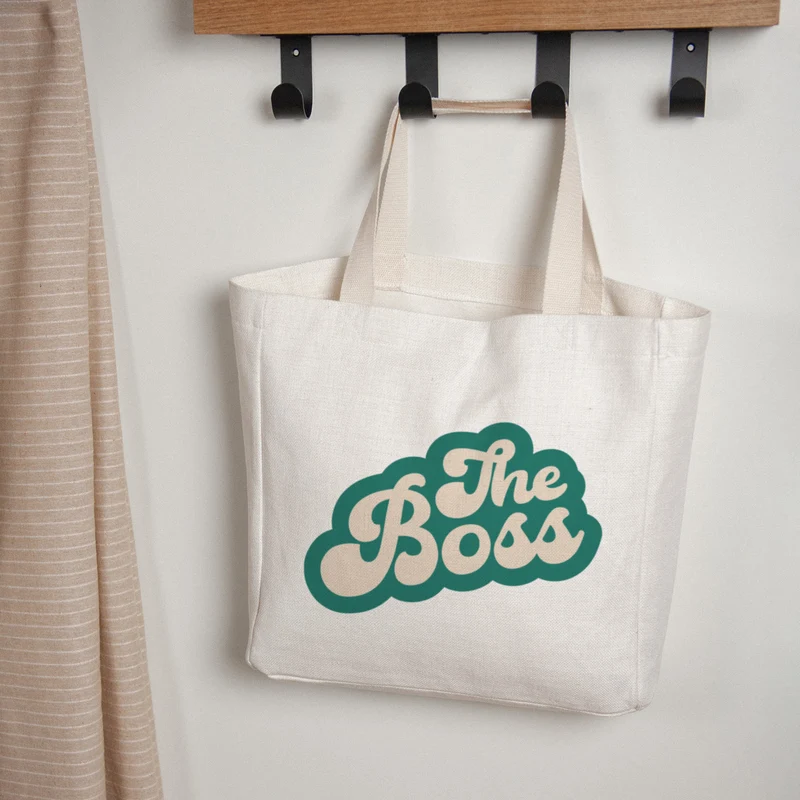 Tote bag Anse en toile C'est qui le Boss ?