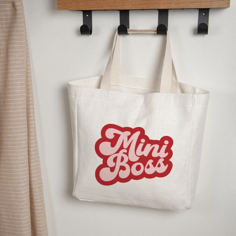 Tote bag Anse en toile Mini Boss Rose