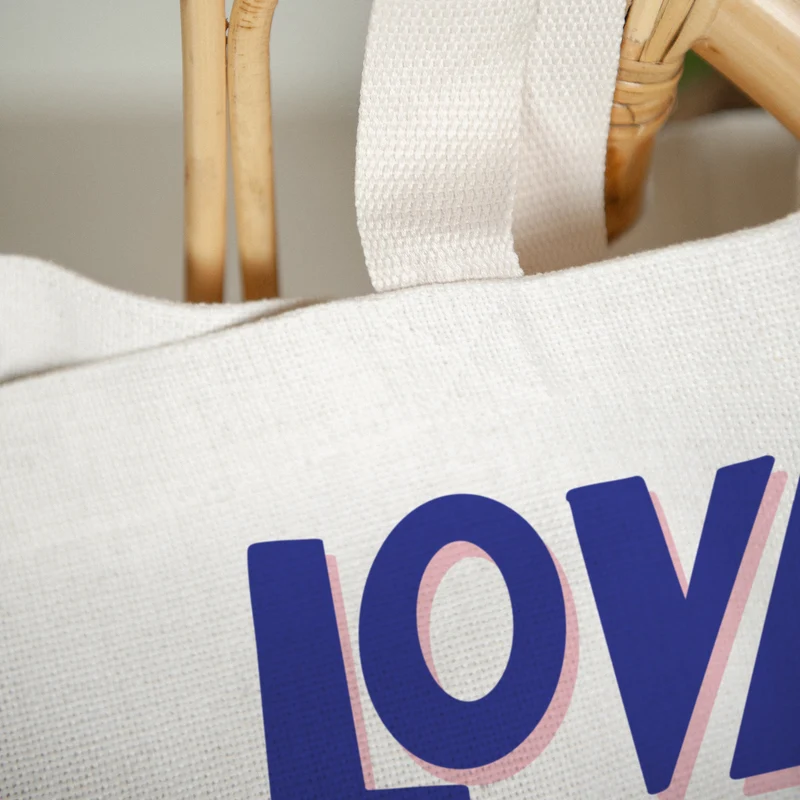 Tote bag Anse en toile Love, toujours