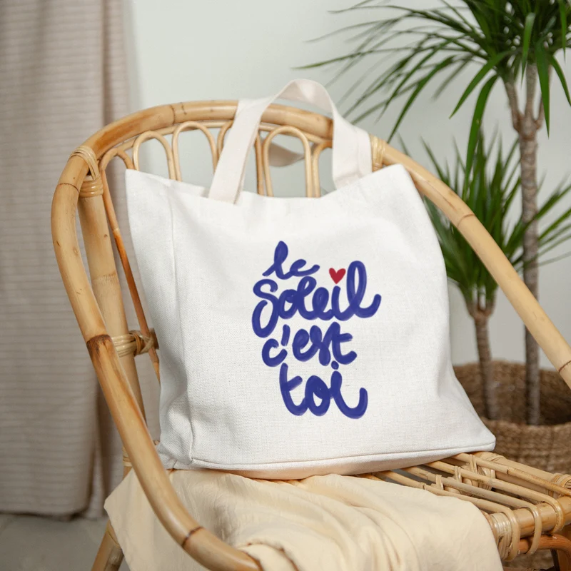 Tote bag Anse en toile Le soleil c'est toi