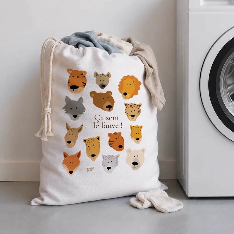 Sac à linge Grand format Fauves