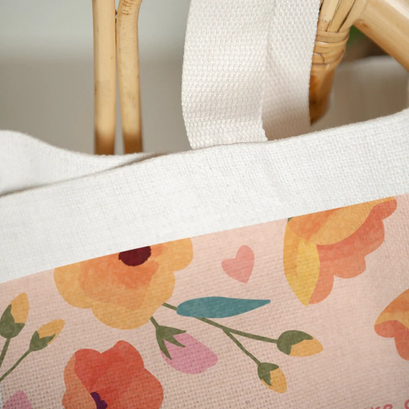 Tote bag Anse en toile Douceur de nounou