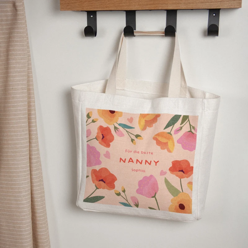 Tote bag Anse en toile Douceur de nounou