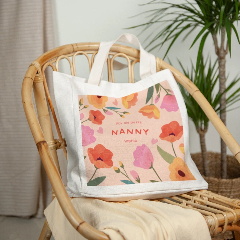 Tote bag Anse en toile Douceur de nounou