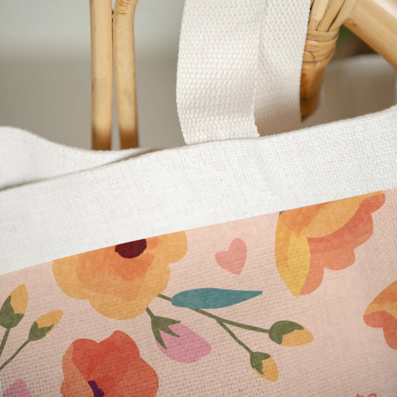 Tote bag Anse en toile Douceur de nounou