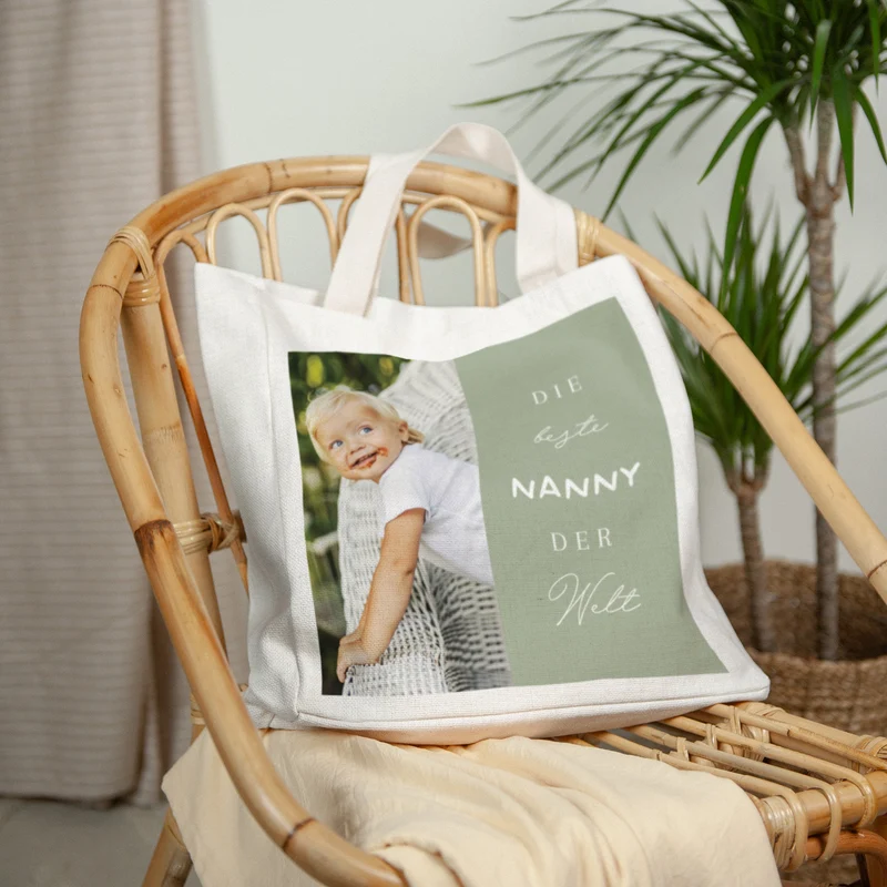 Tote bag Anse en toile Meilleure nounou du monde