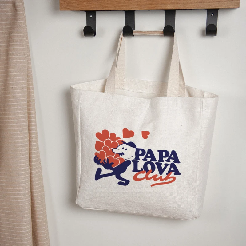 Tote bag Anse en toile Papa Lova Club