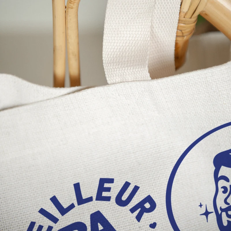 Tote bag Anse en toile Meilleur Papa d'Amour