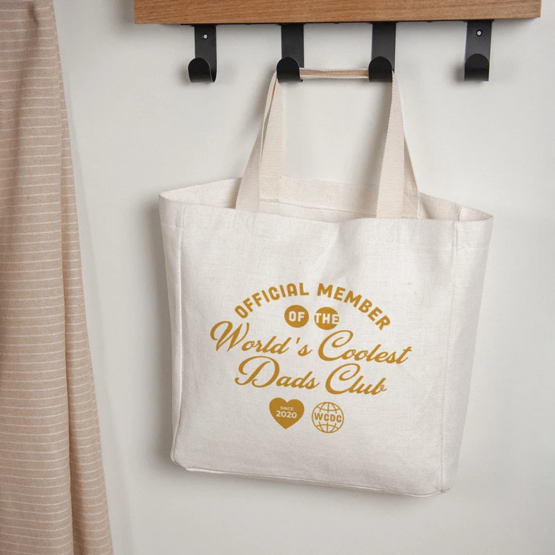Tote bag Anse en toile Coolest Dads Club