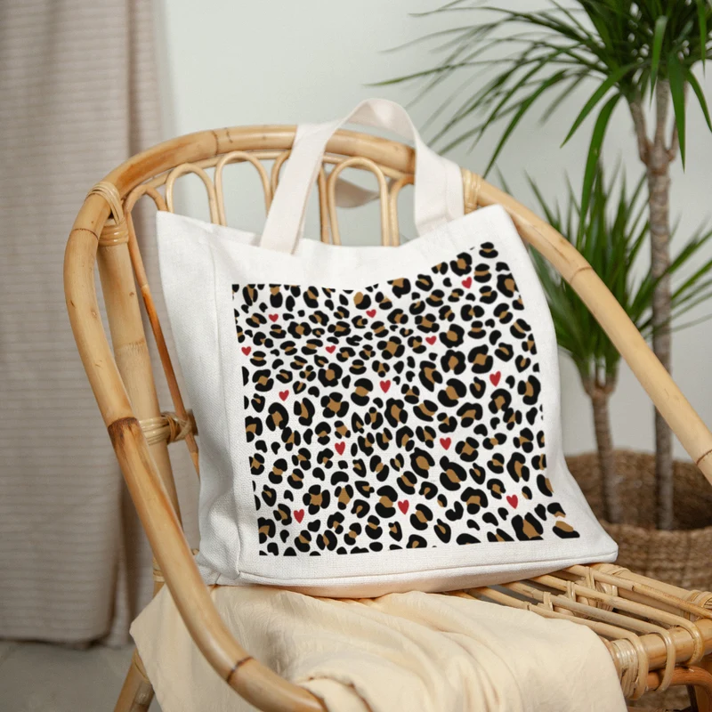 Tote bag Anse en toile Féline Romance