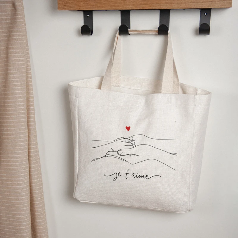 Tote bag Anse en toile Tendresse