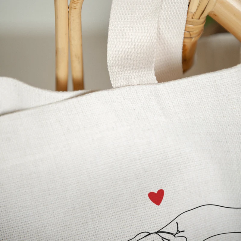 Tote bag Anse en toile Tendresse