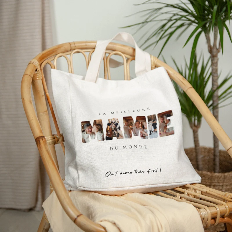Tote bag Anse en toile Mamie au Top