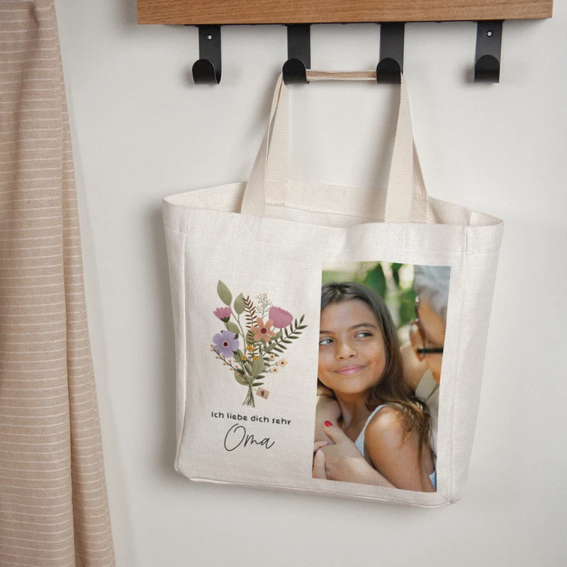 Tote bag Anse en toile Grand-mère pour la vie