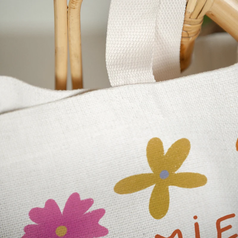 Tote bag Anse en toile Mamie en or
