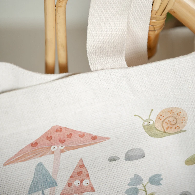 Tote bag Naissance Anse en toile Le petit monde de la forêt